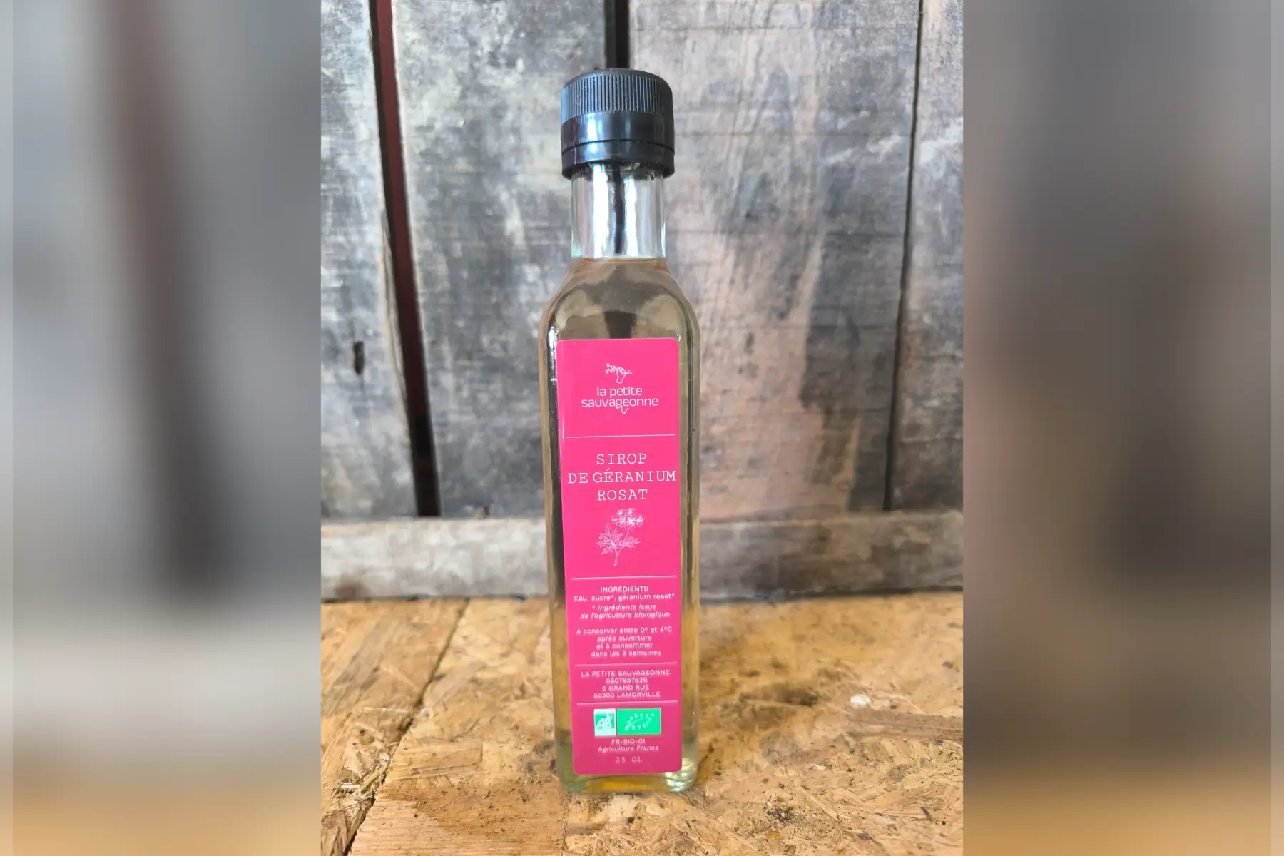 Sirop de Géranium rosat