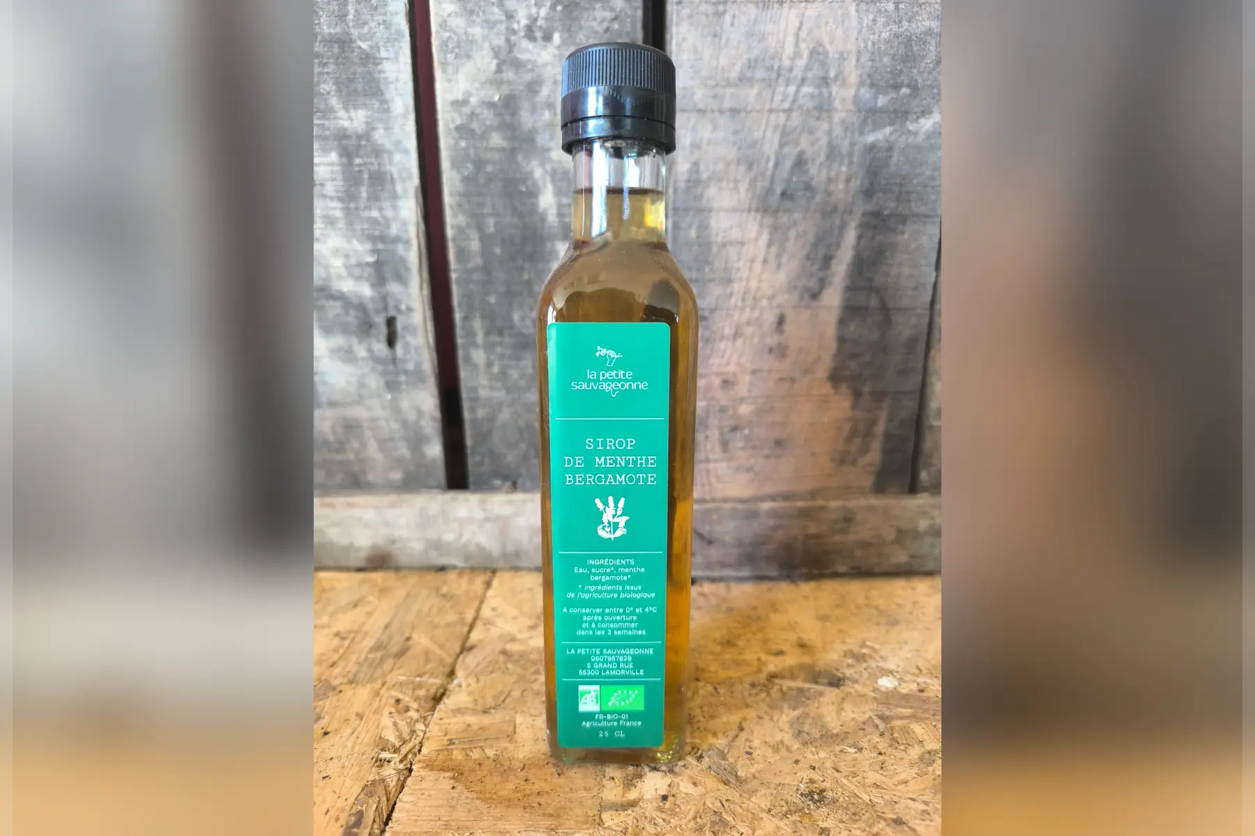 Sirop de menthe bergamote