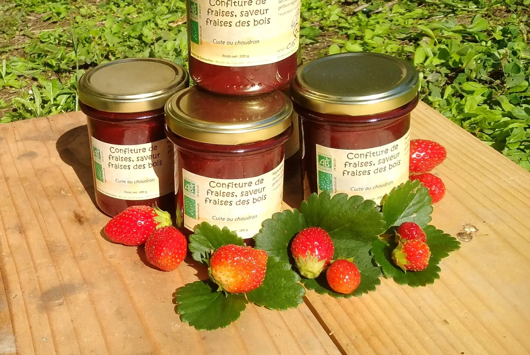 Confiture de fraises 100% Mara des bois
