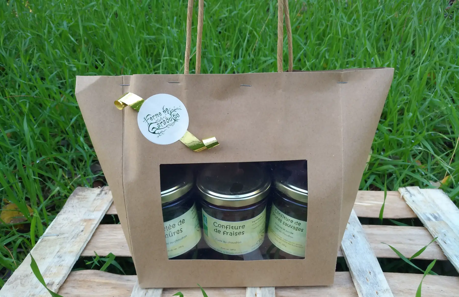 Pochette cadeau confitures et gelées -> voir description