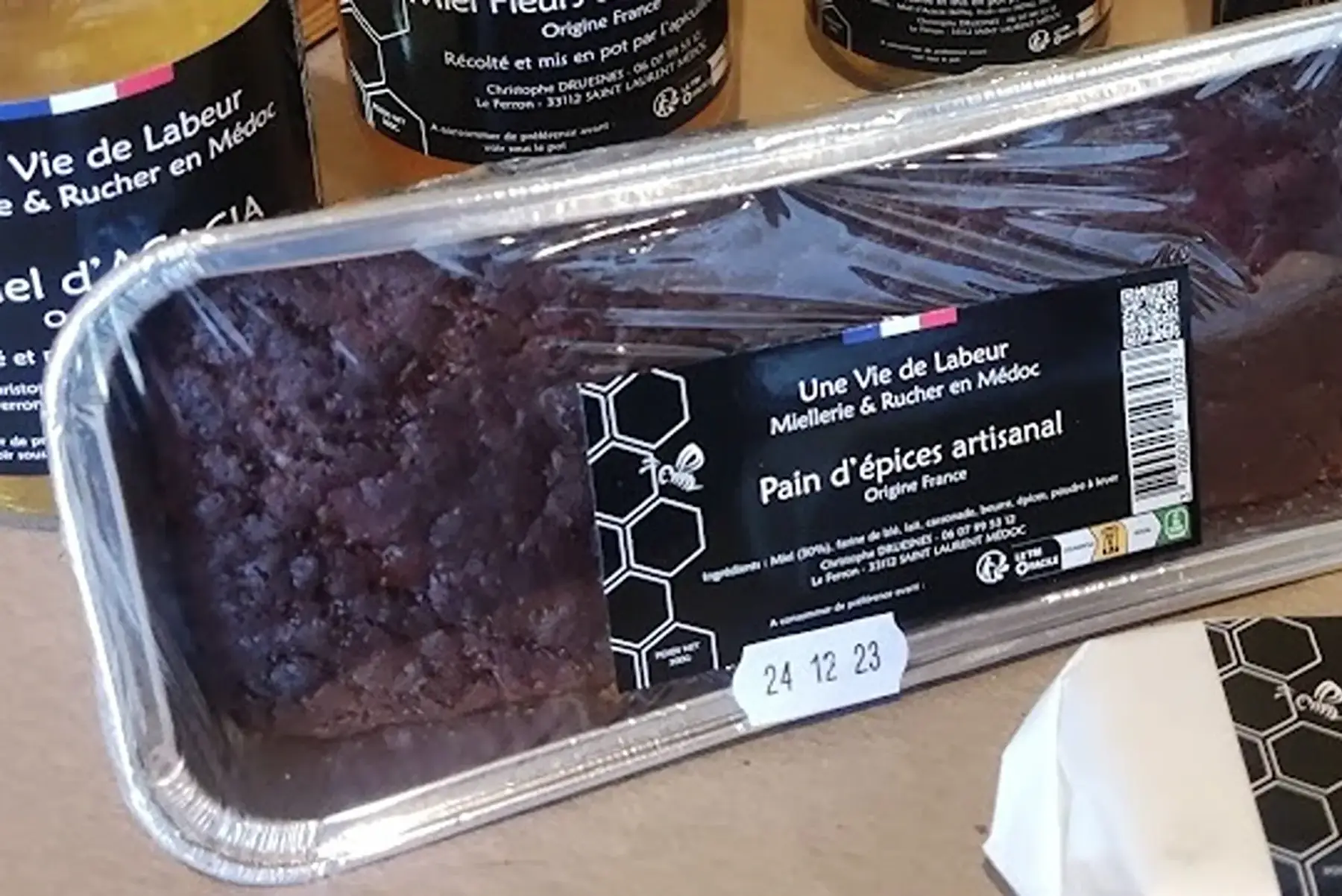 pain d'epices à la farine de blé du Médoc