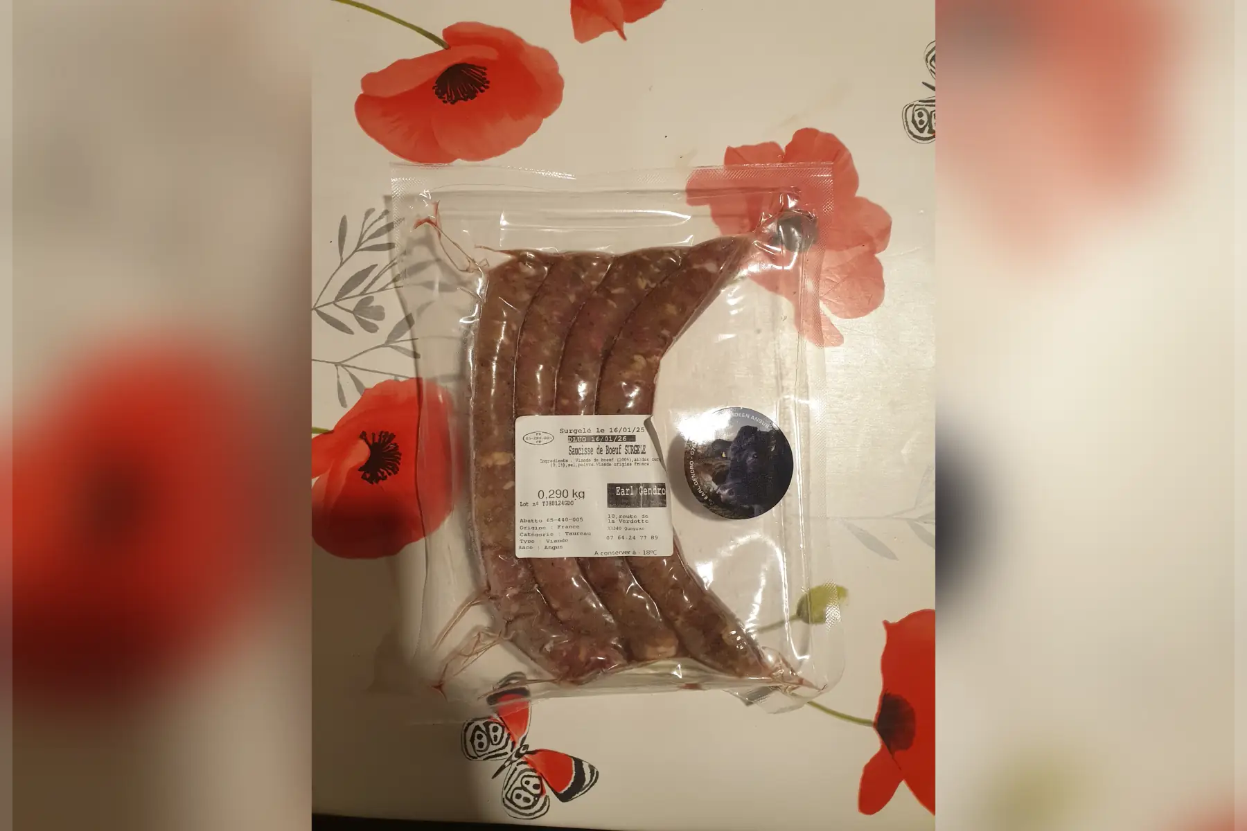 Saucisses de boeuf Angus à l'Ail des Ours