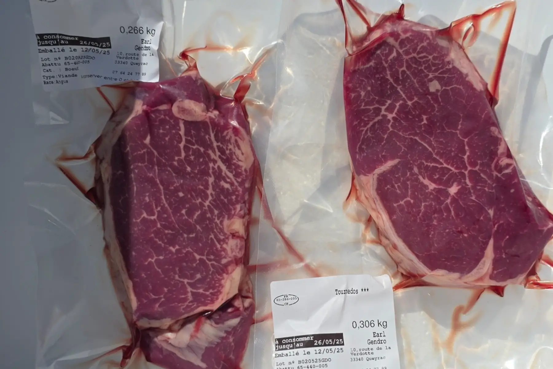 Tournedos Boeuf Angus, bardé de son propre gras