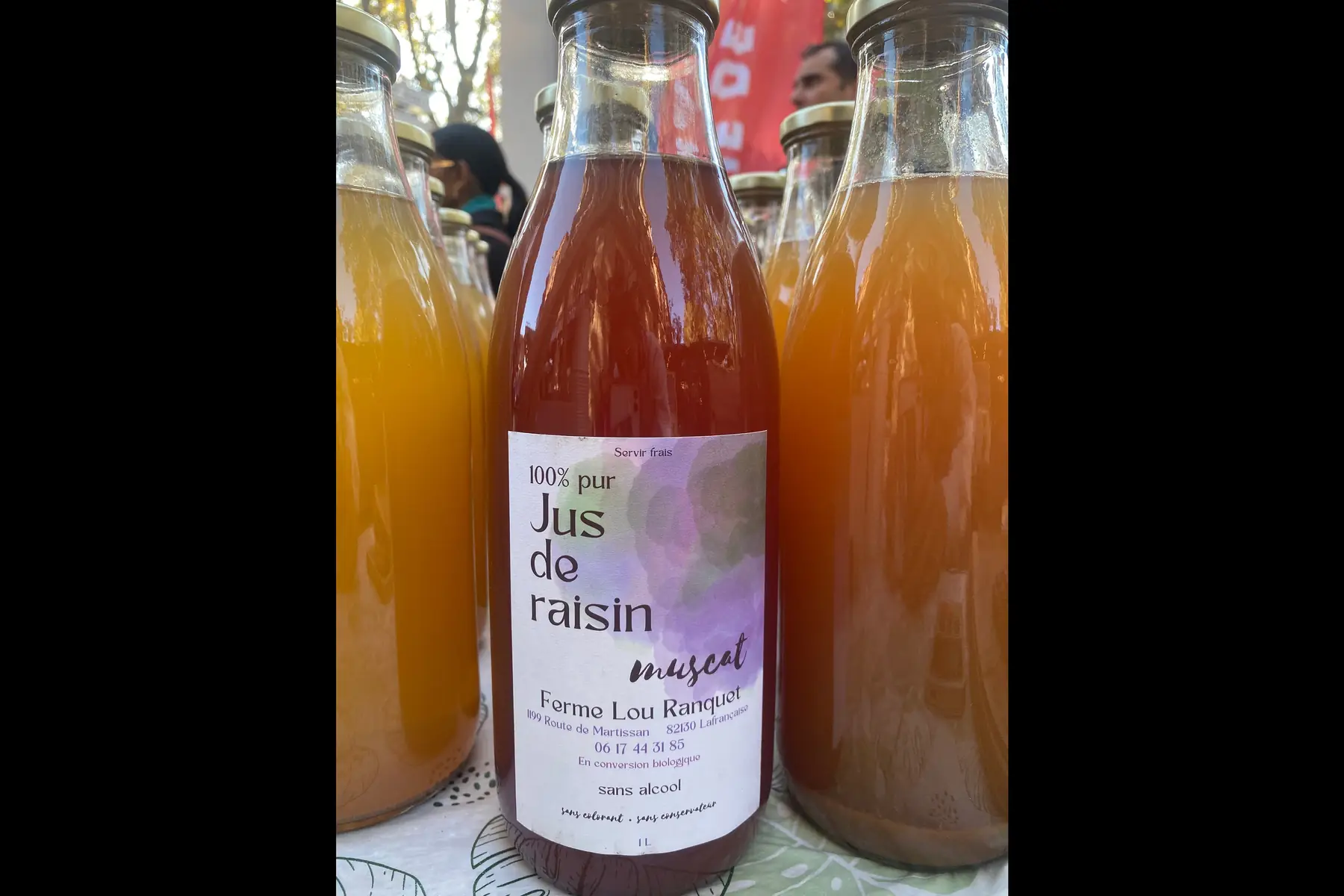 Jus de raisin muscat