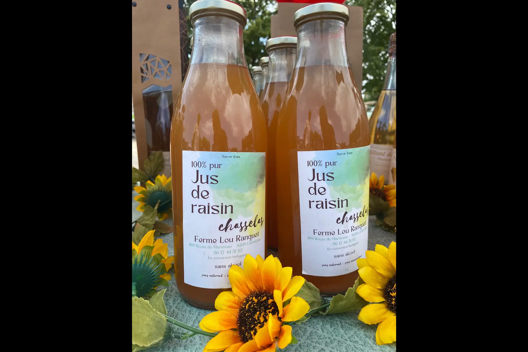 Jus de raisin chasselas