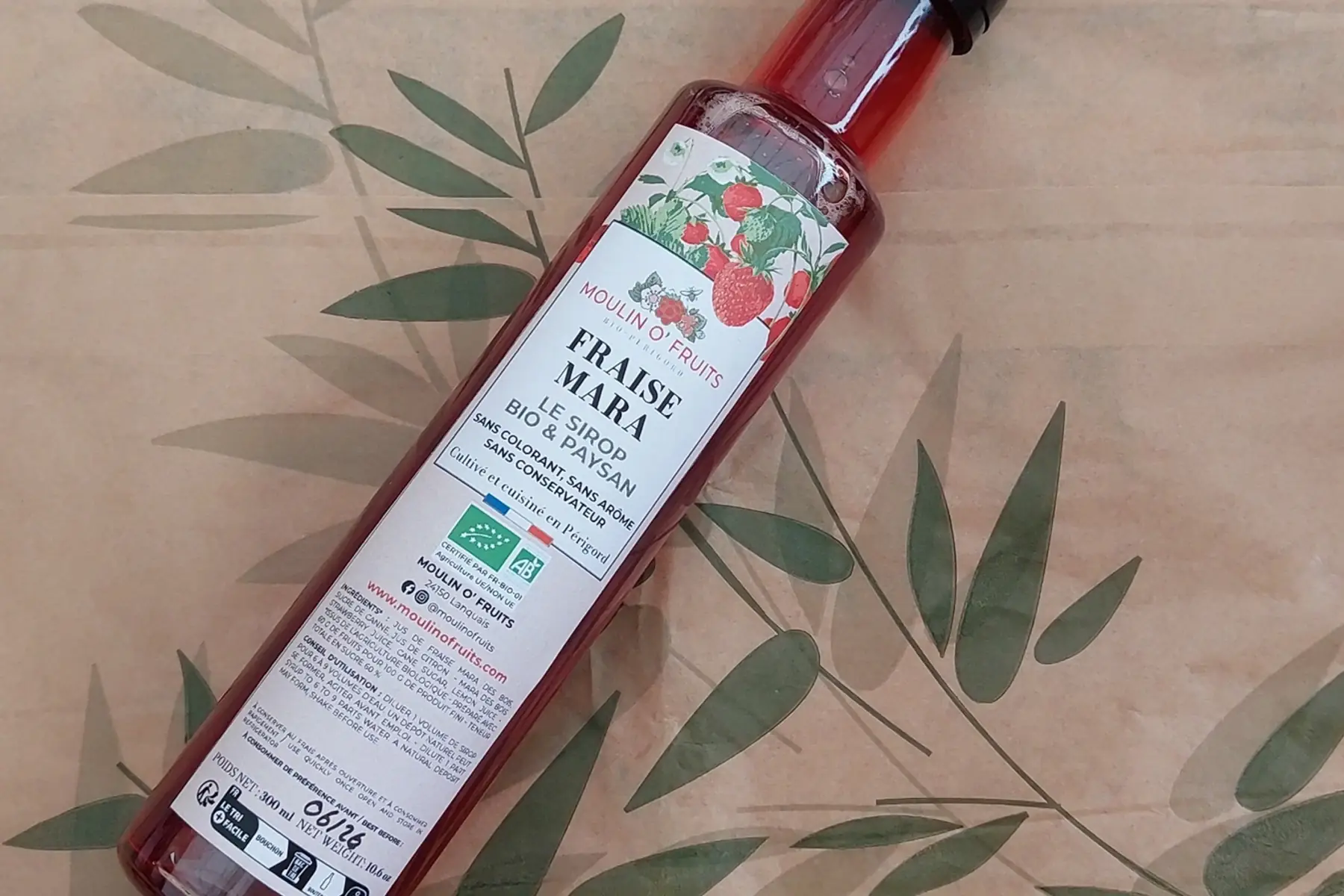 Sirop Fraise Mara des Bois