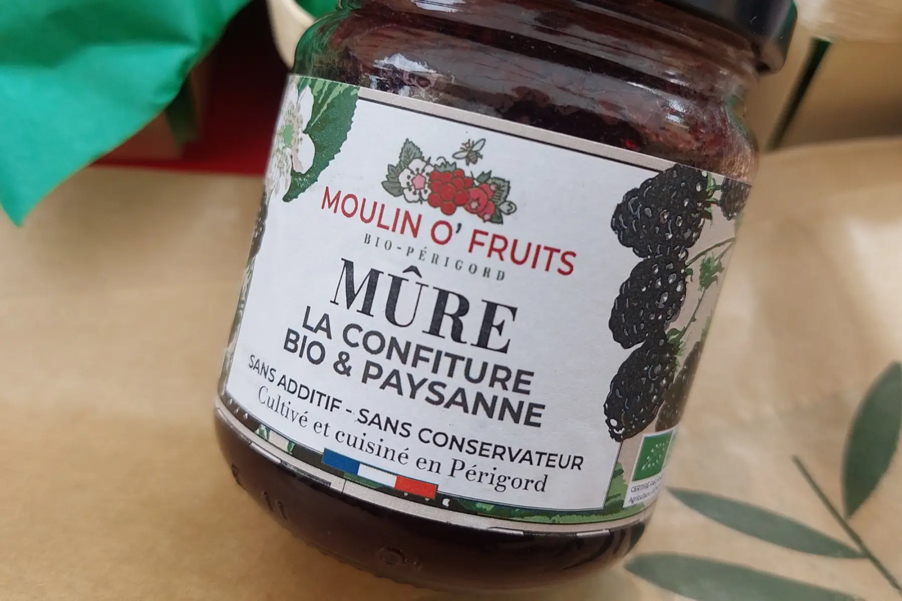 Confiture Mûre Bio sans pépins