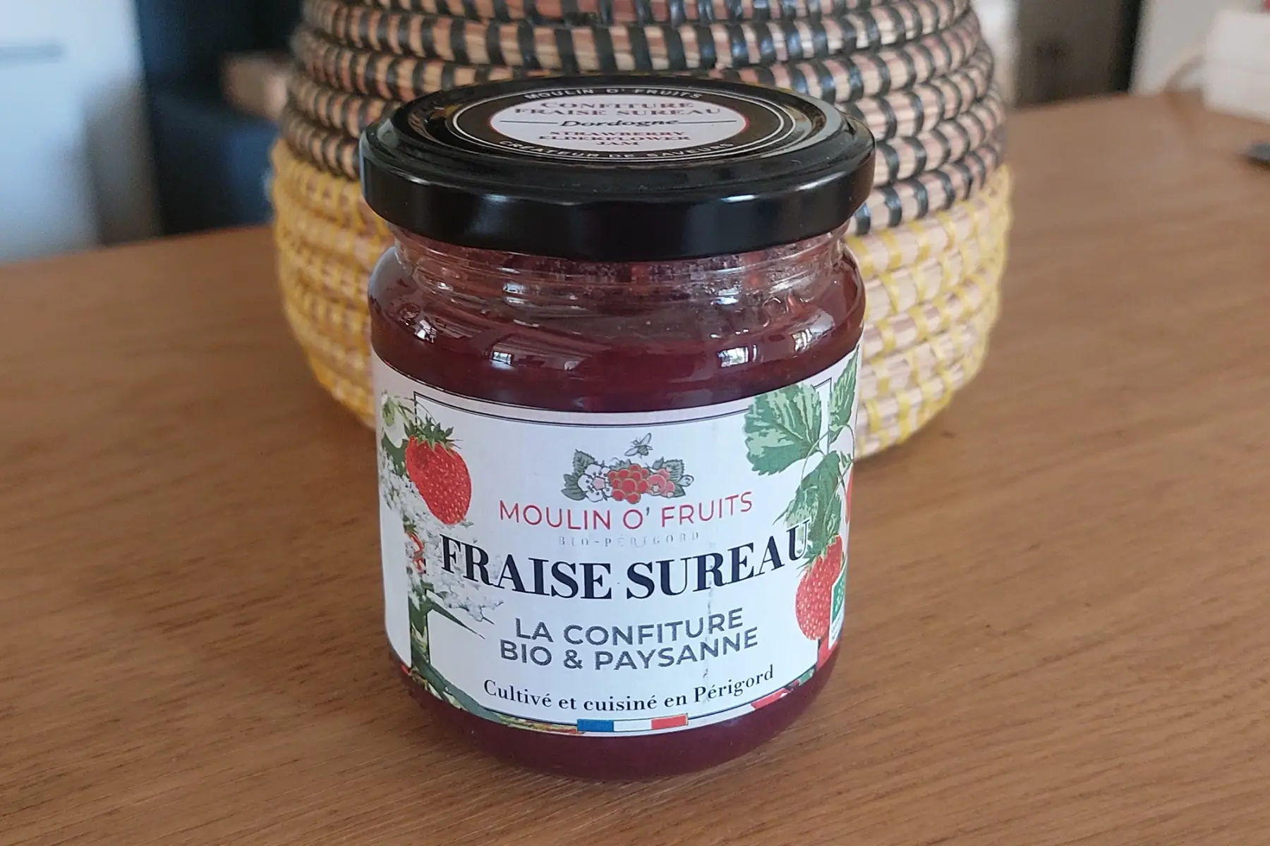 Confiture Fraise Sureau Bio