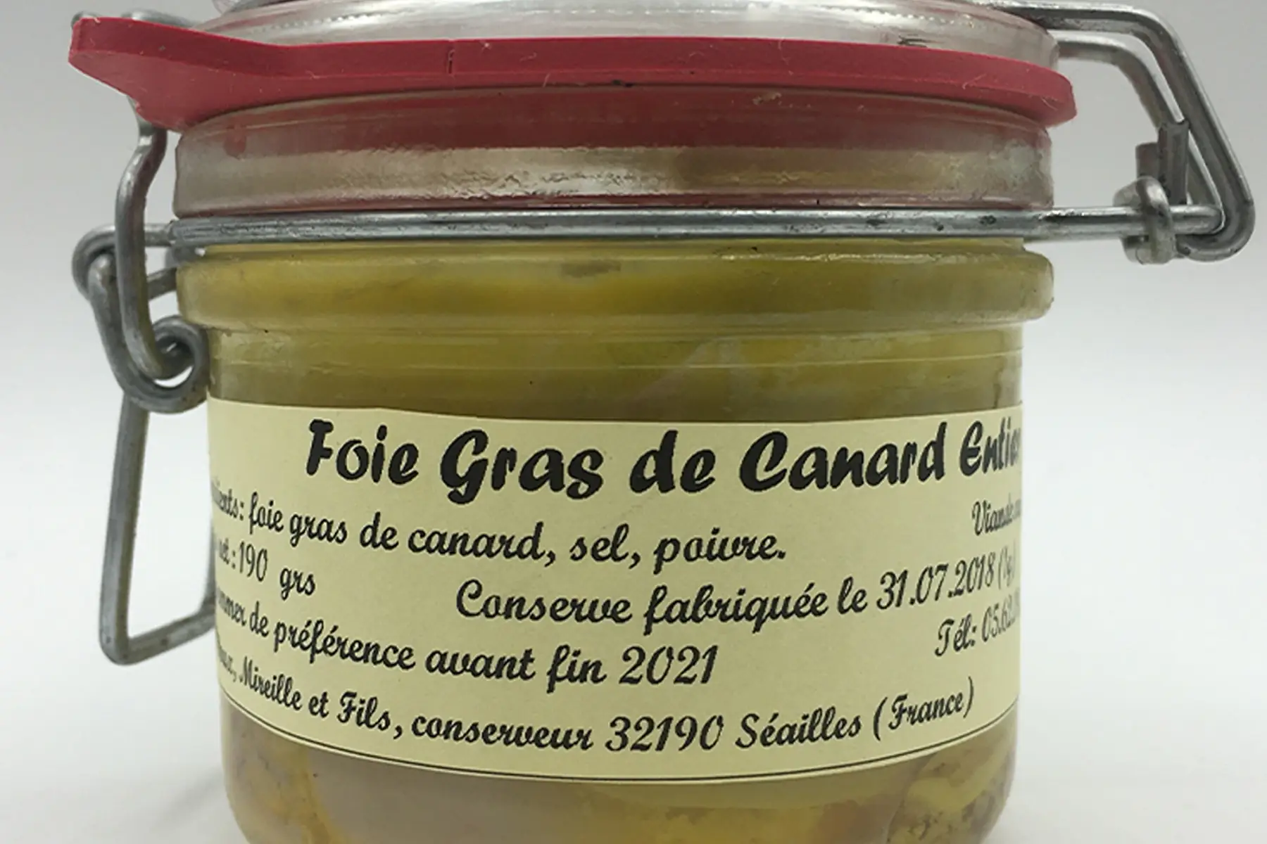 foie gras entier bocal 180g
