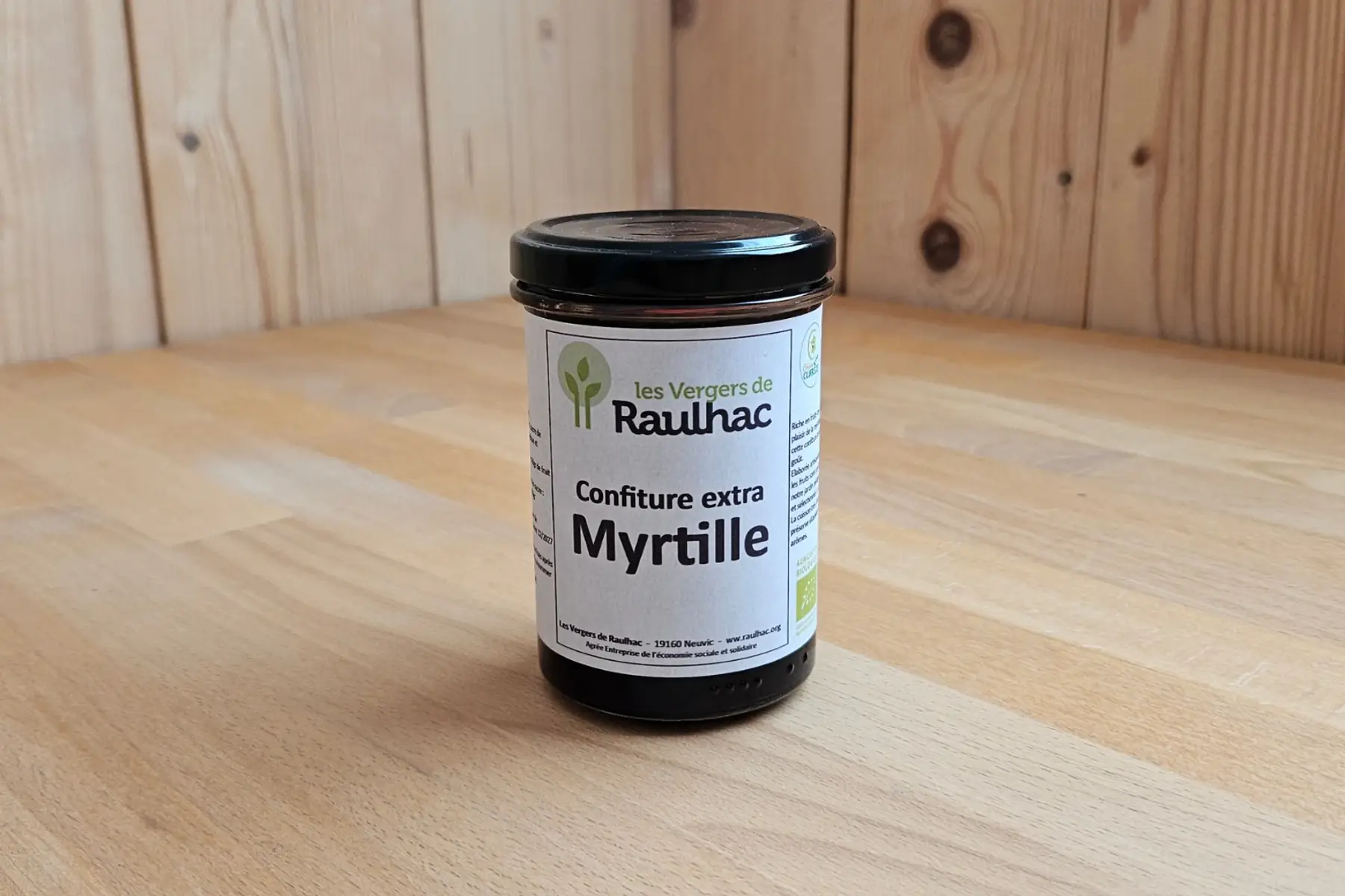 Confiture extra de Myrtilles BIO