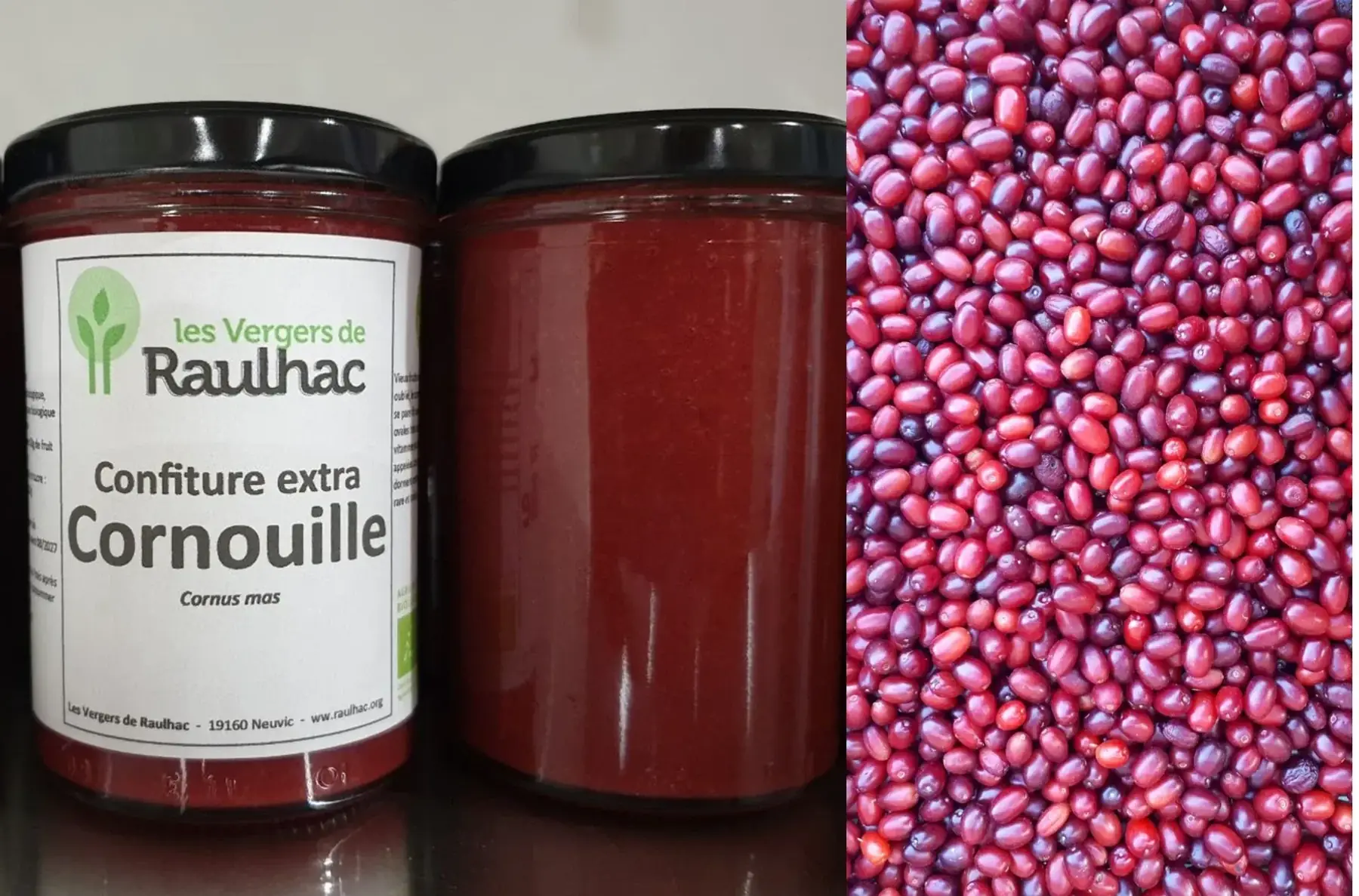 Confiture extra de Cornouilles biologique 240g