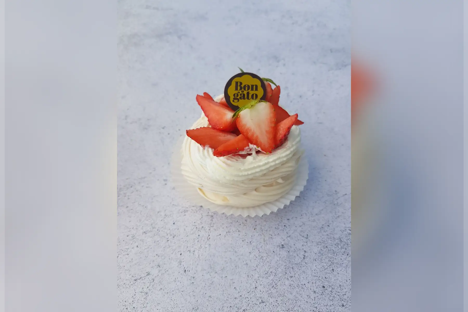 Pavlova fraises individuelle