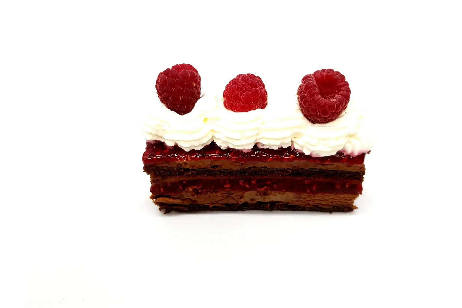 Entremets individuel Chocolat Framboises