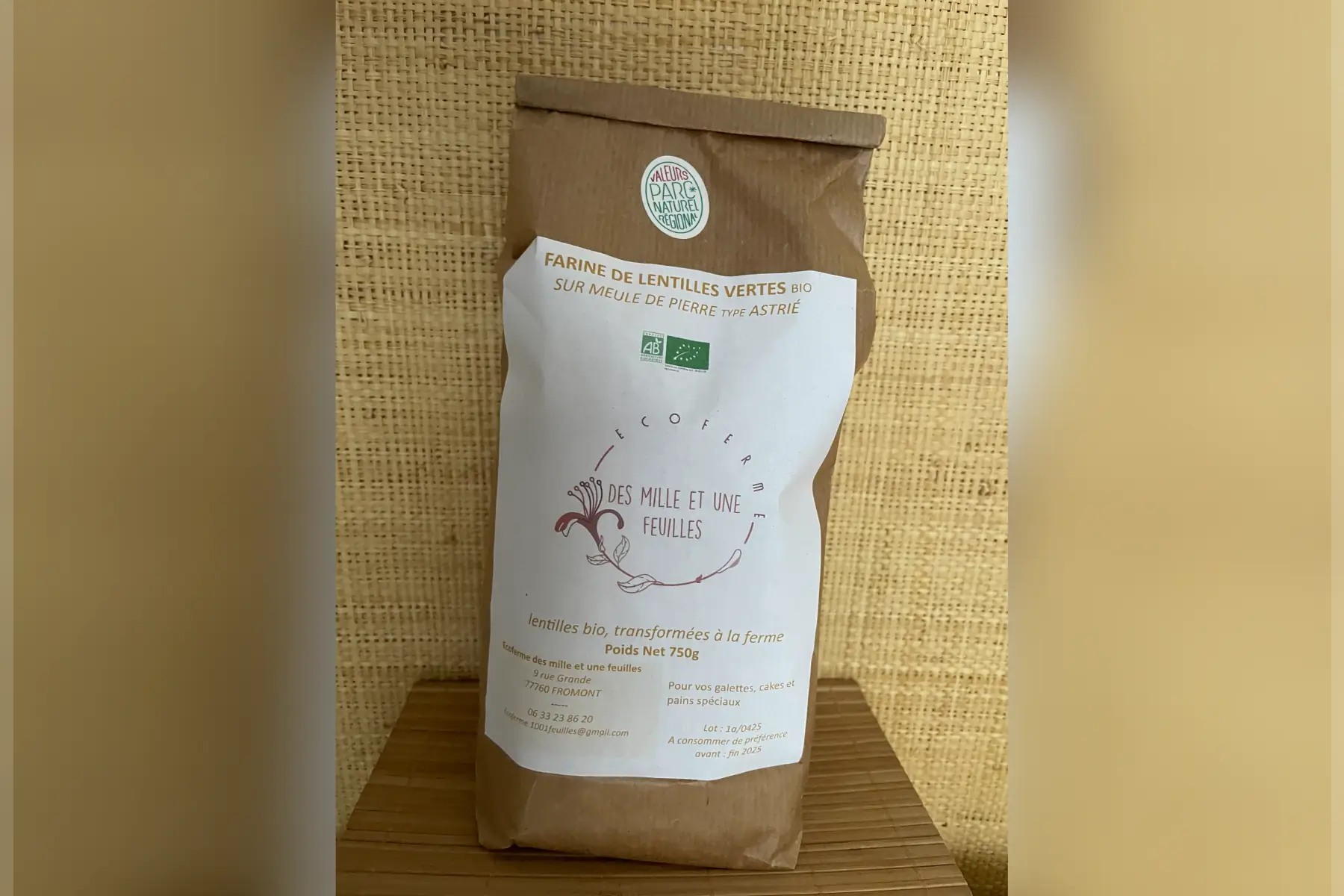 farine de lentilles vertes