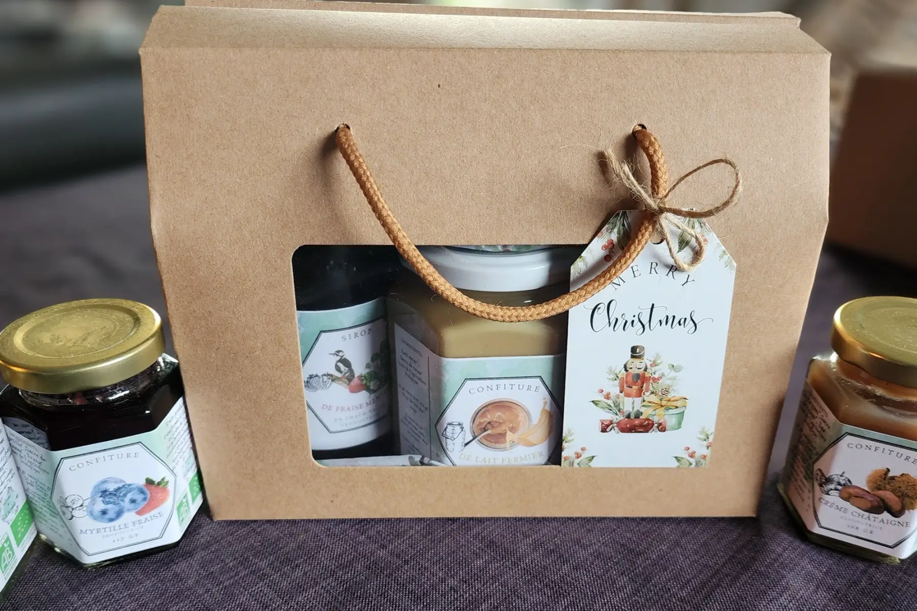 Coffret cadeau sirops et ses confitures