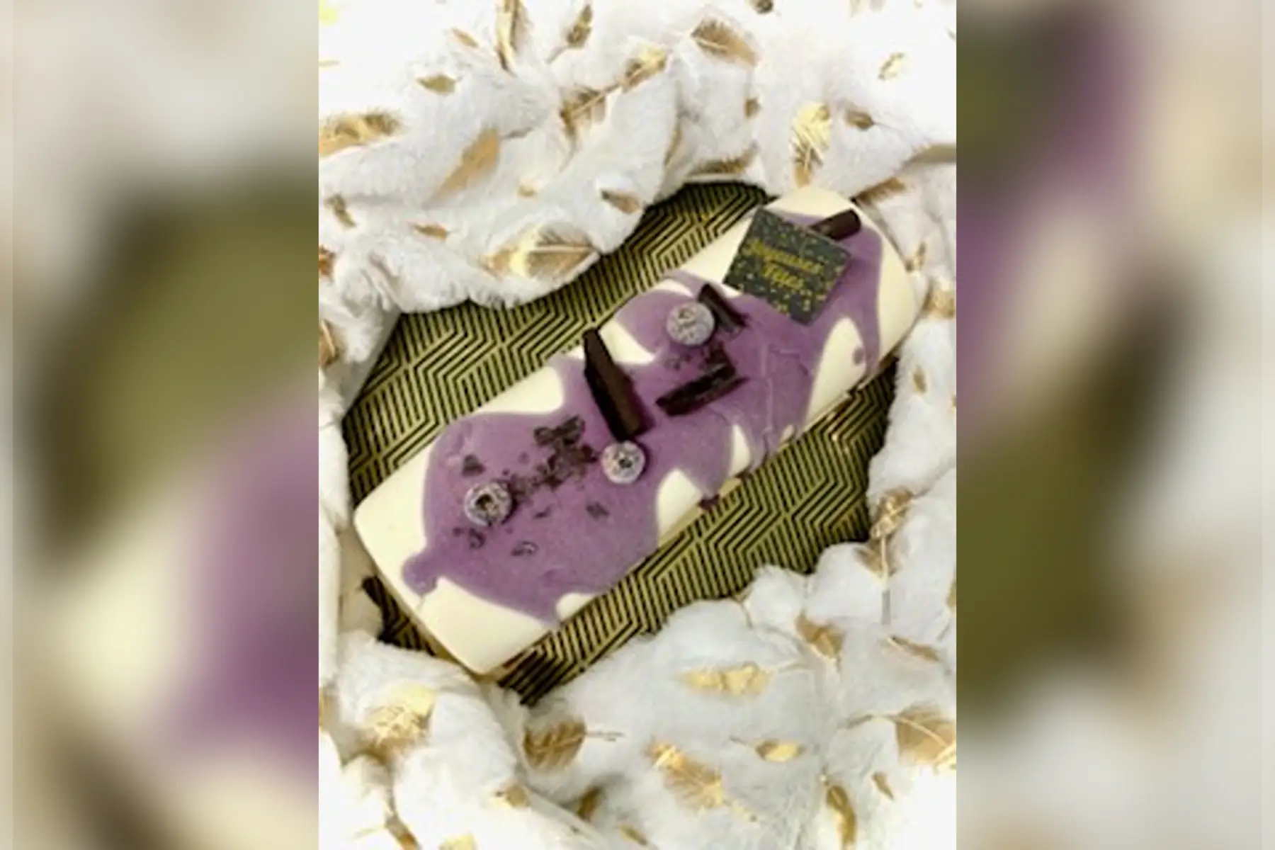 Bûche glacée Myrtille/skyr vanillé