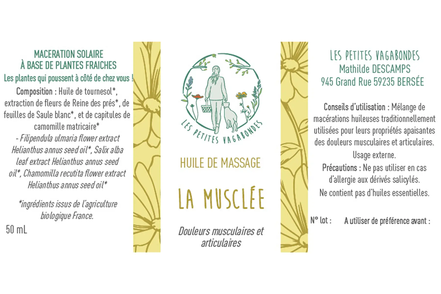 Huile de massage "La musclée"