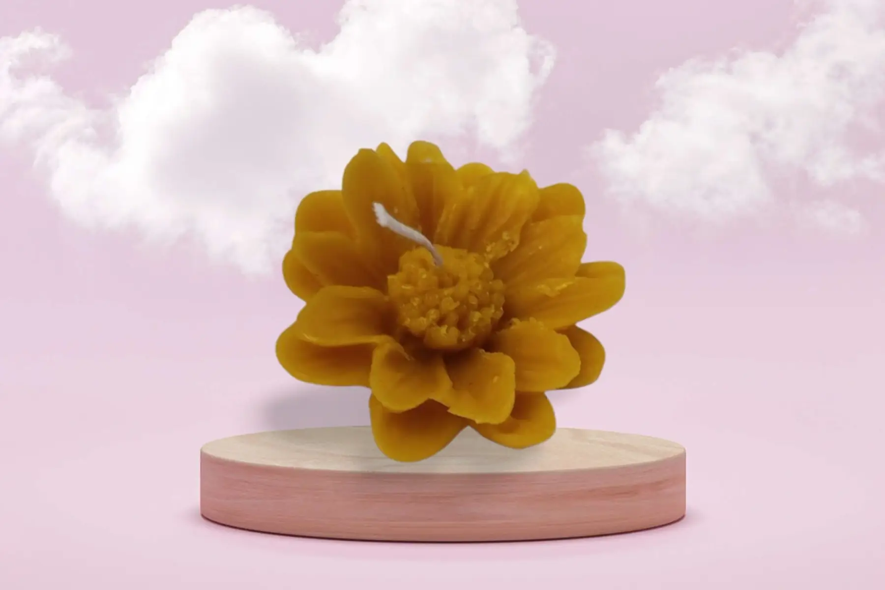 Marguerite - Bougie en cire d'abeille