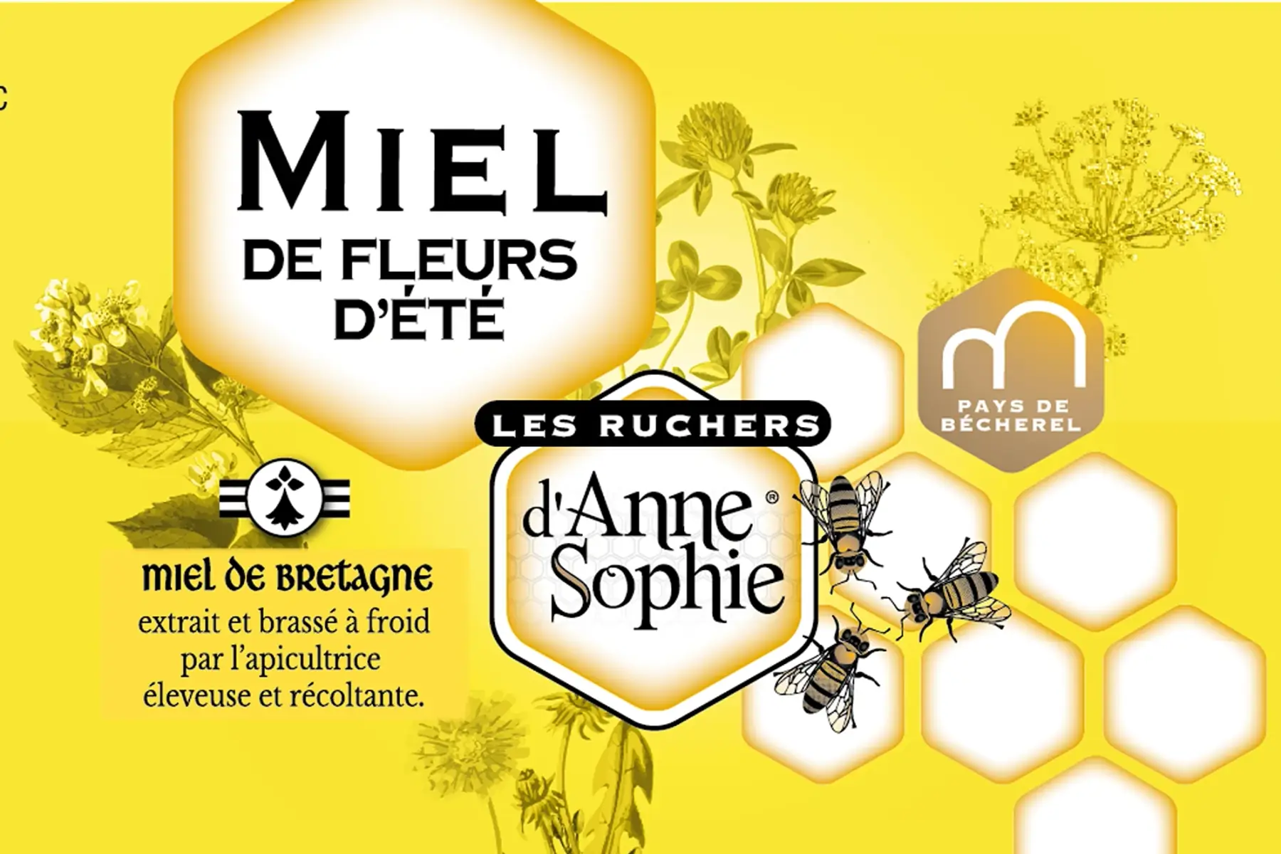 Miel de fleurs d'été, distribution à la ferme du grand bois