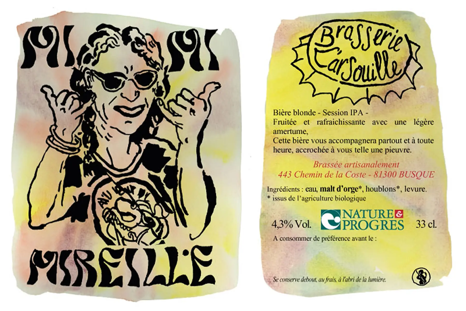 Mireille - session IPA – blonde, légère et houblonnée - 4,3%