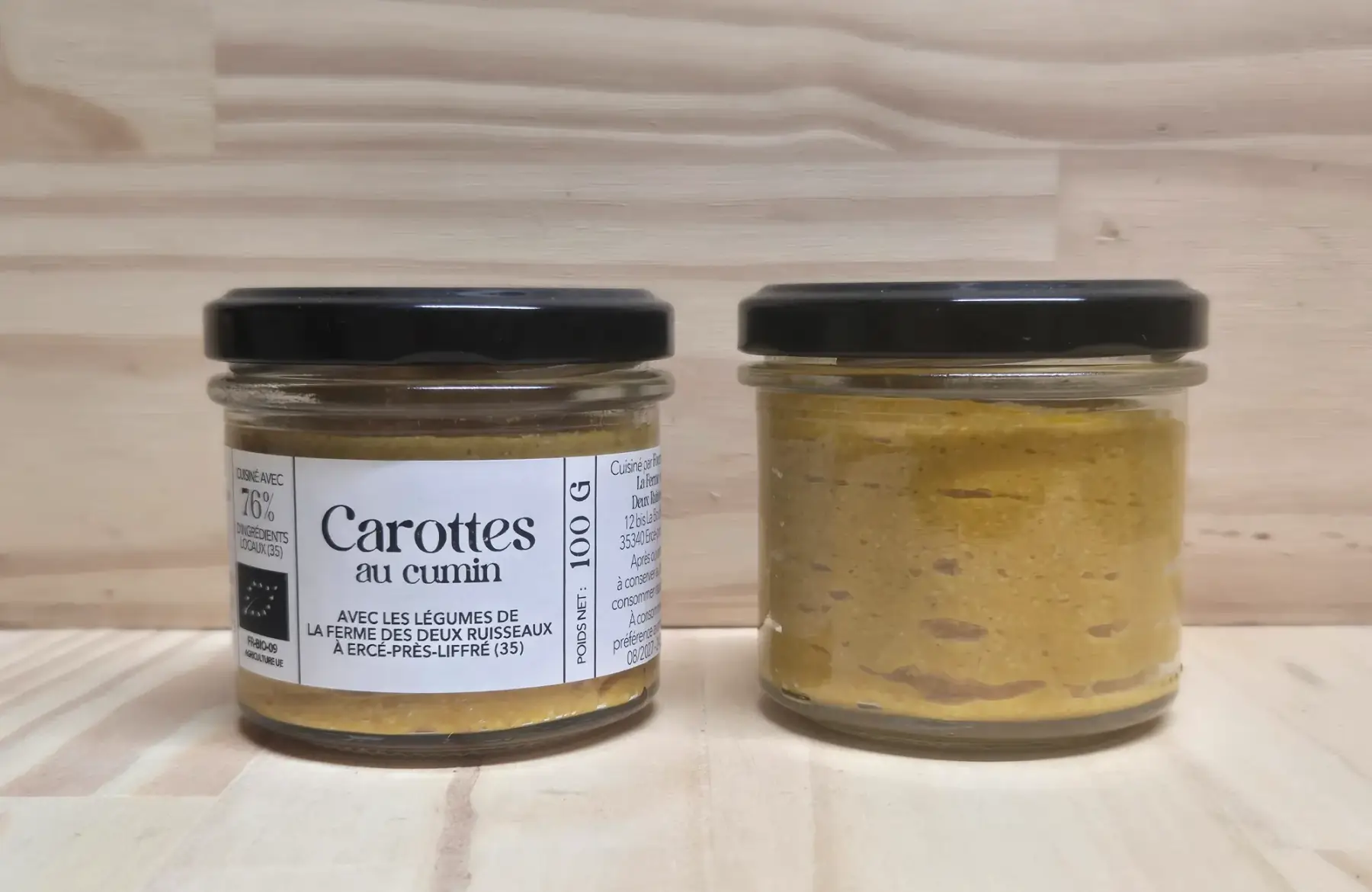 Bocal Tartinable de carottes cumin