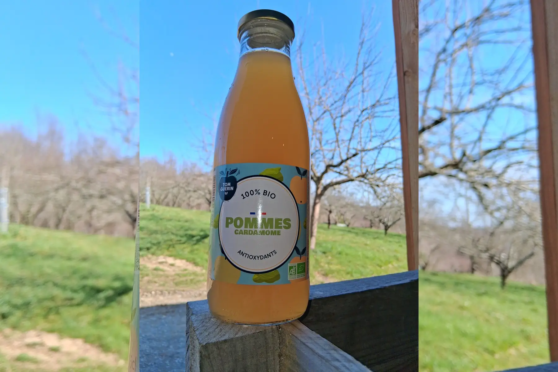 Jus de pomme-cardamome 75cl bio