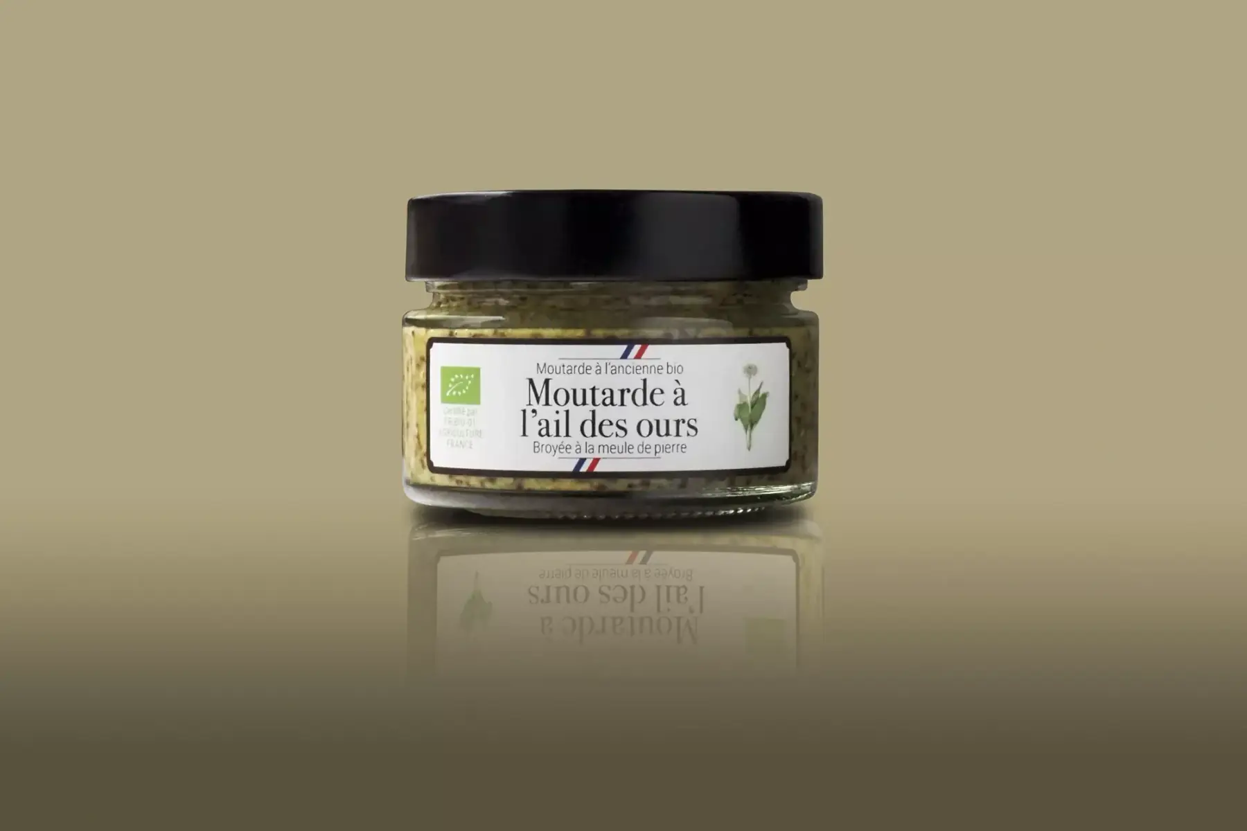 Moutarde à l'ancienne Bio à l'ail des ours