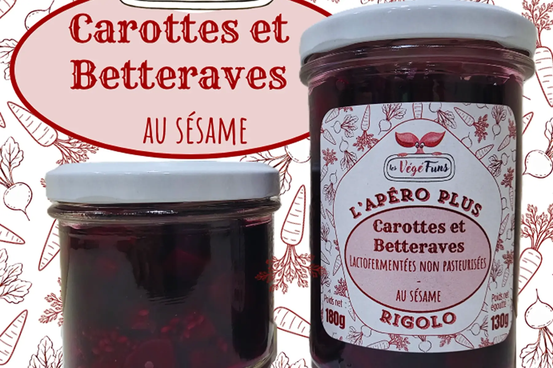Carottes et Betteraves lactofermentées non pasteurisées