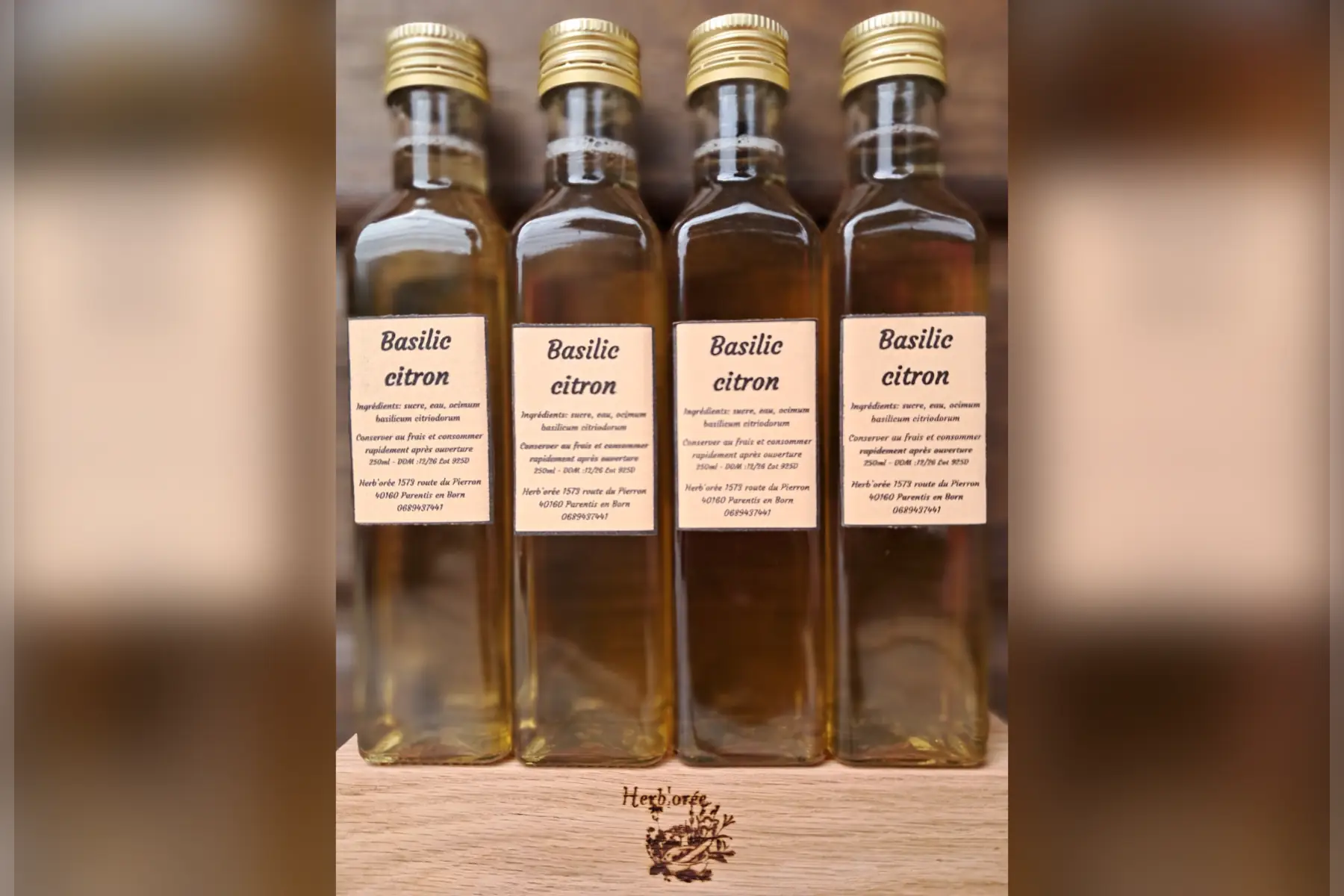 Sirop Basilic citron