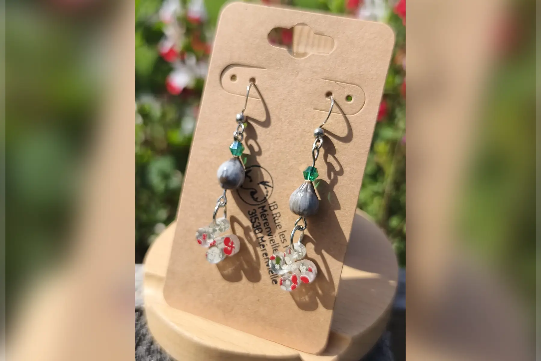 Boucles d’oreilles croix Basque