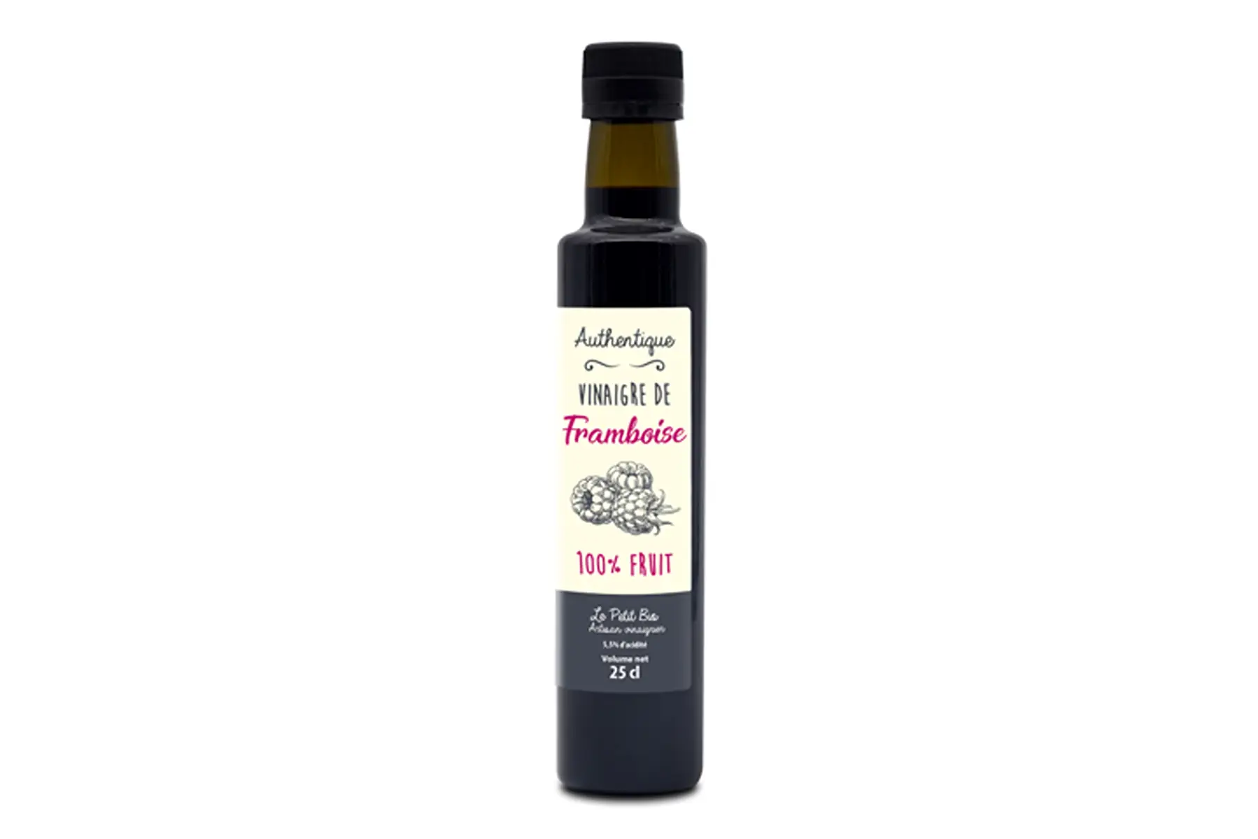 Vinaigre de framboise 100% fruit